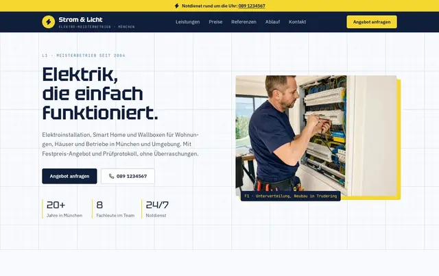 Handwerker-Vorlage